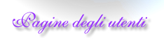 Pagine degli utenti